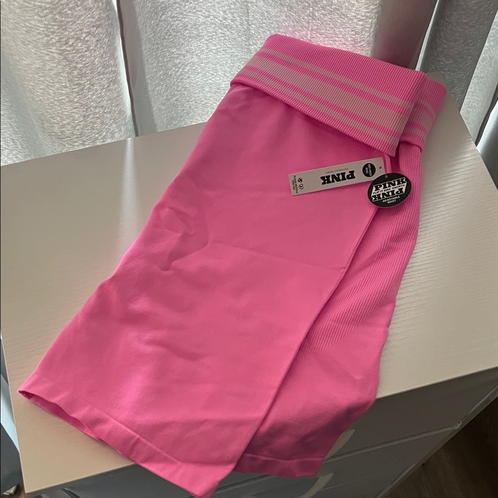 Victoria's Secret Pink Leggings with Striped Waistband